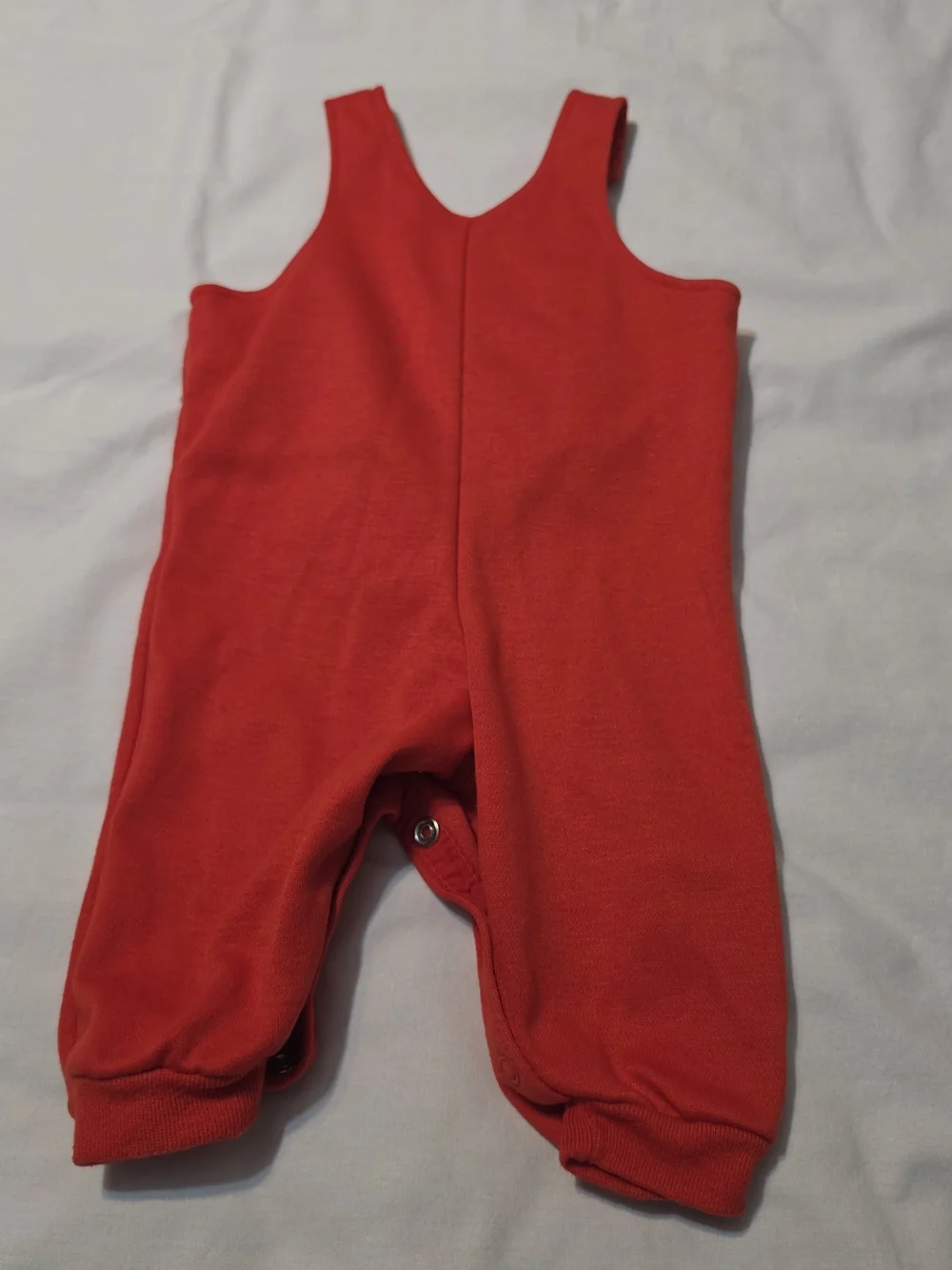 Izod Lacoste Vintage Girl's Red Infant Overalls with Heart Buttons